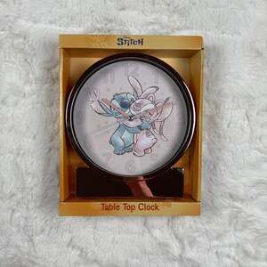 Disney Stitch & Angel Table Top Clock